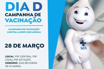 Pereiras realiza Dia D de vacinação contra a gripe no dia 28 de março