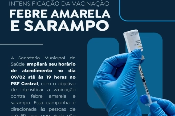 Intensificação da vacinação