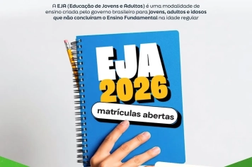 EJA 2026 está com matrículas abertas em Pereiras