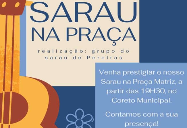 Sarau na Praça