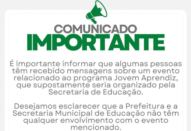 COMUNICADO IMPORTANTE! 