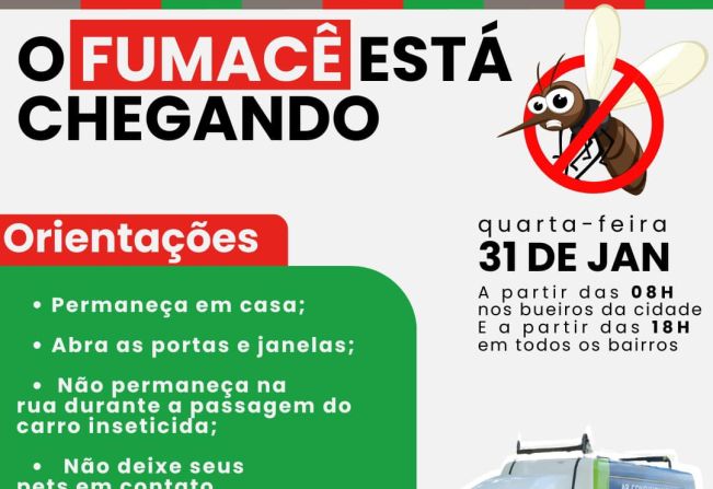 O fumacê está chegando!