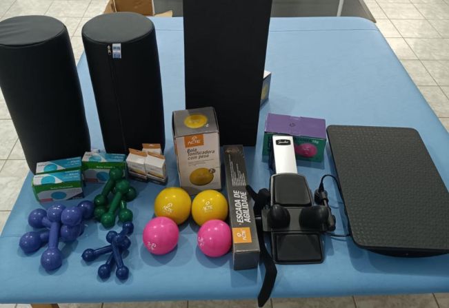 Equipamentos novos para a sala de fisioterapia! 