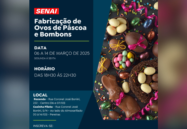 Aprenda a fabricar Ovos de Páscoa e Bombons!