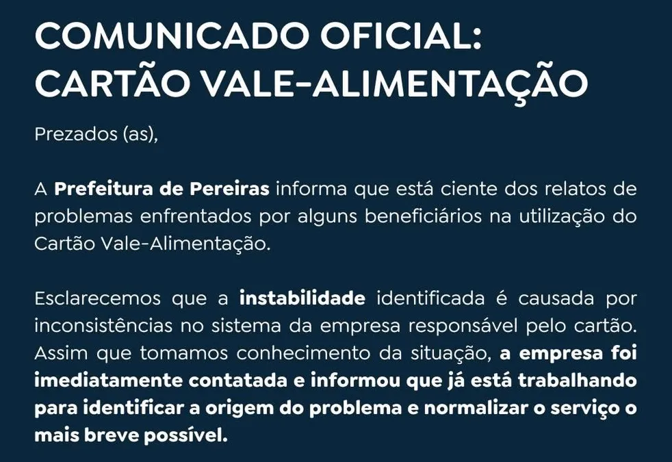 COMUNICADO