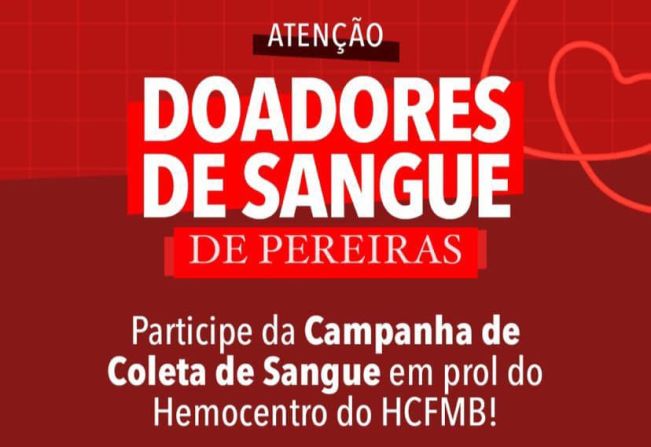 Doar Sangue salva vidas!