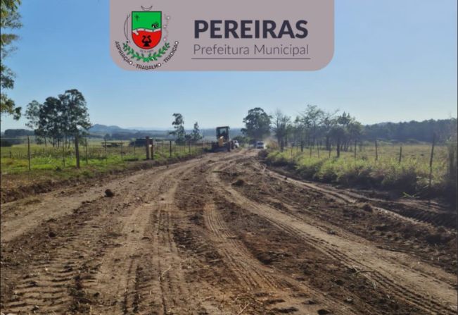 Dando continuidade as manutenções das estradas rurais
