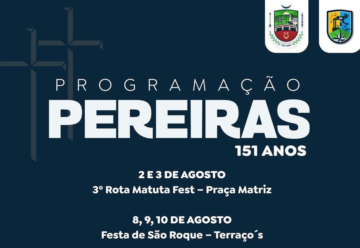 Agosto chegou e com ele o aniversário de Pereiras