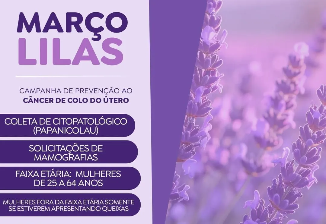 Campanha de prevenção ao câncer do colo do útero será realizada em Pereiras no dia 28 de março
